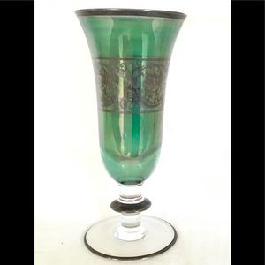 ARTE ITALICA CHAMPAGNE FLUTE STERLING SILVER GREEN